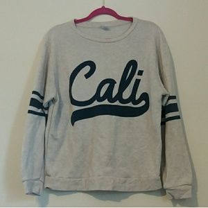 California "Cali" Varsity Style Long Sleeve Shirt